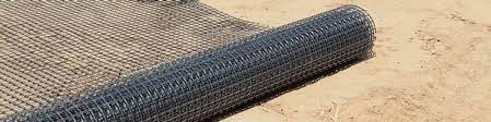 Geogrid to reinforce soil.