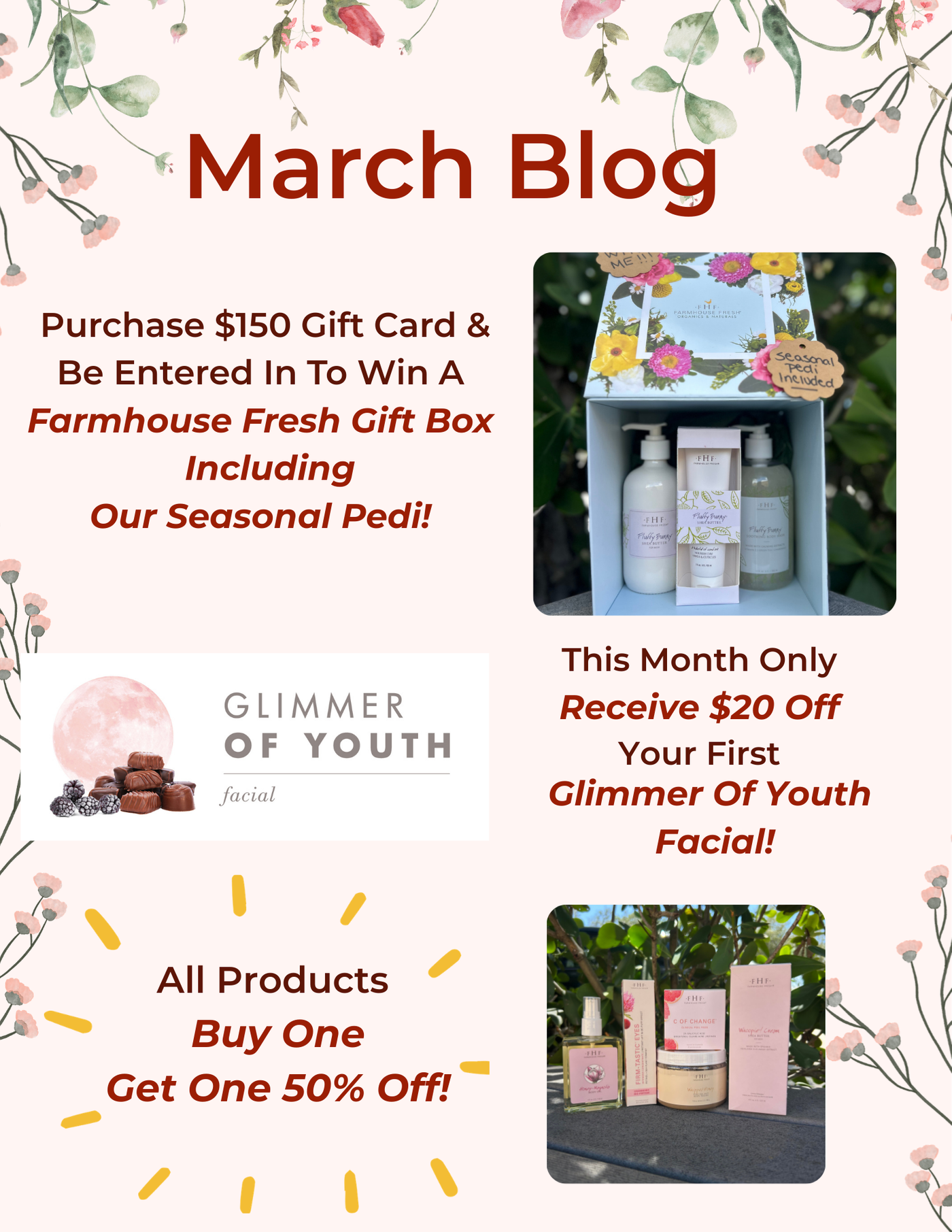 Pink and Green Illustrated Hello March Flyer.png