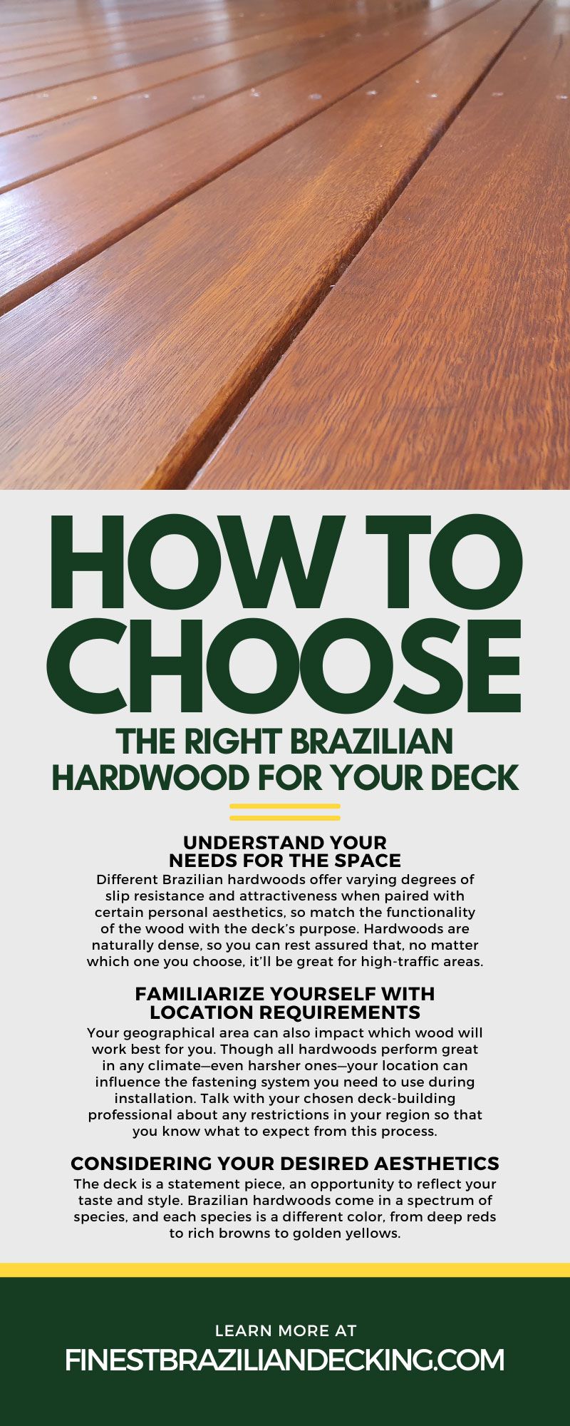 How To Choose the Right Brazilian Hardwood for Your Deck