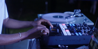 DJ Table at event