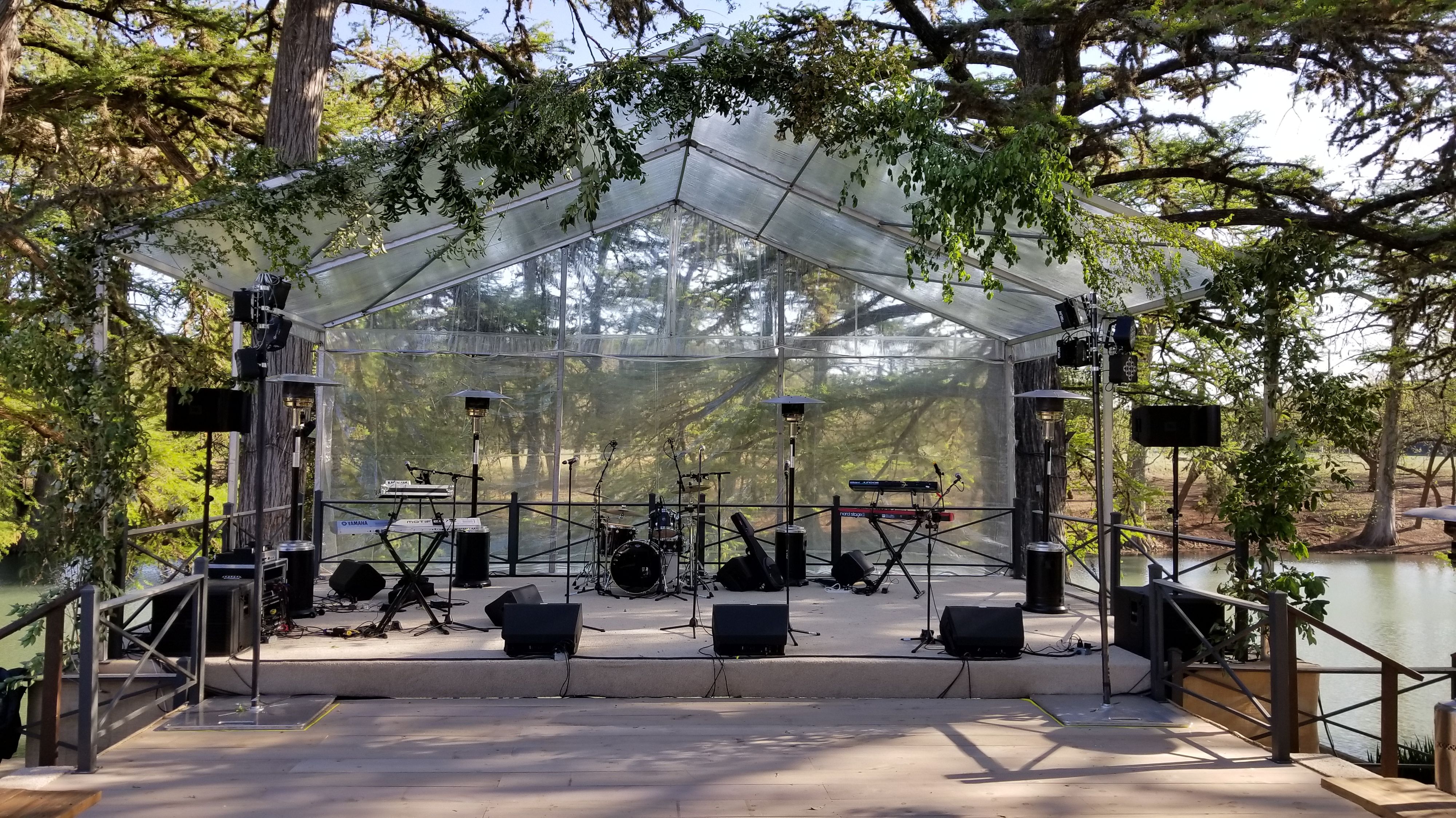 Outdoor wedding sound system