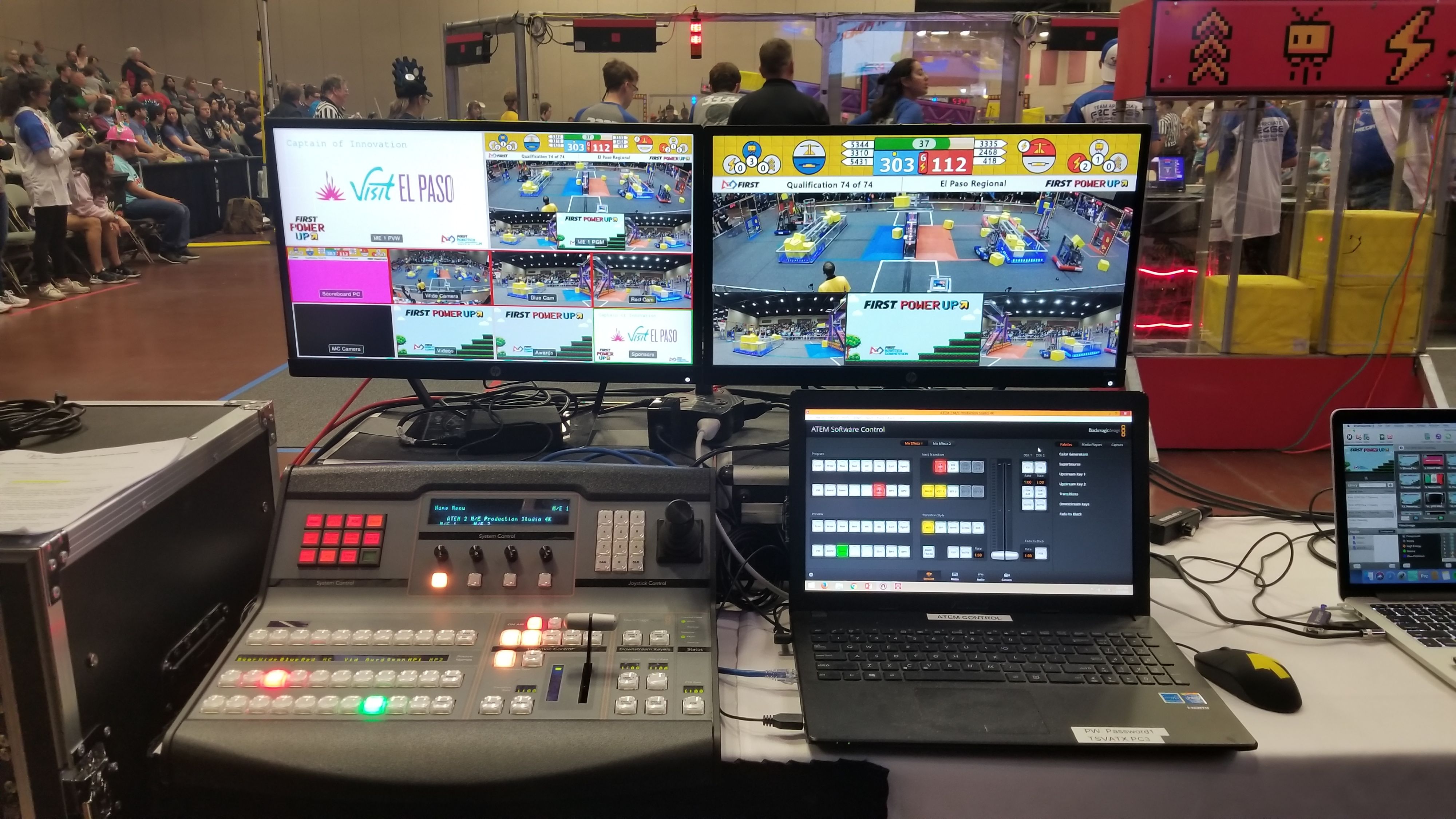 Video Switcher at First Robotics Event