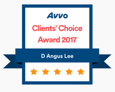 Angus Lee Avvo Award