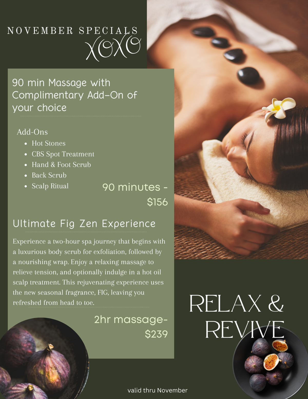 November massage Specials