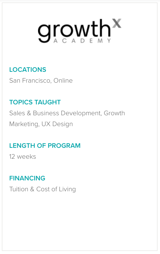 GrowthX Academy Program Information
