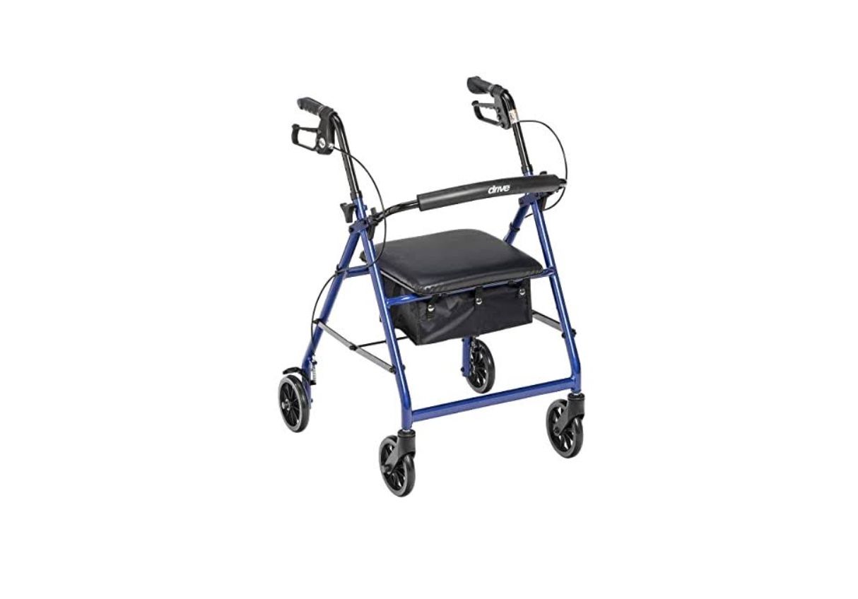 Drive Medical R726BL 4 Wheel Rollator Drive Walker