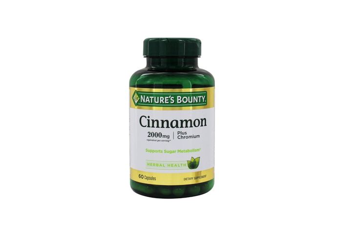 Nature's Bounty Herbal Health Cinnamon Plus Chromium Capsules