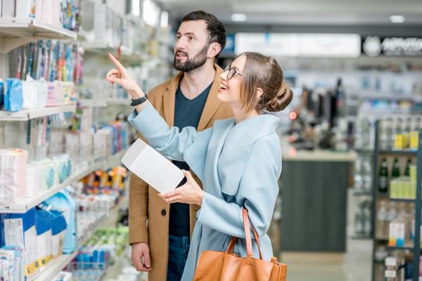 Image of couple shopping