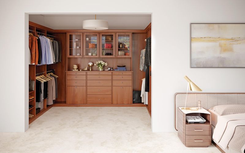 Custom Lit Women's Walk-In Closet, Inspired Closets - Custom Closets in  Central Virginia