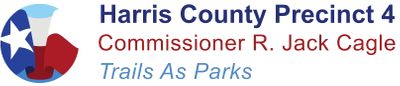 Harris County Precinct 4 Trails as Parks Logo