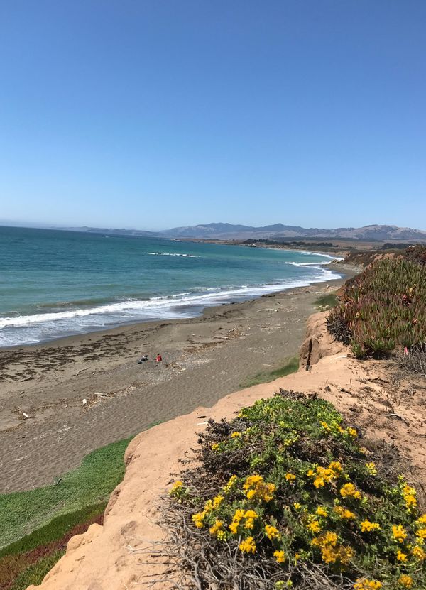 Walking North of Moonstone Beach.jpg