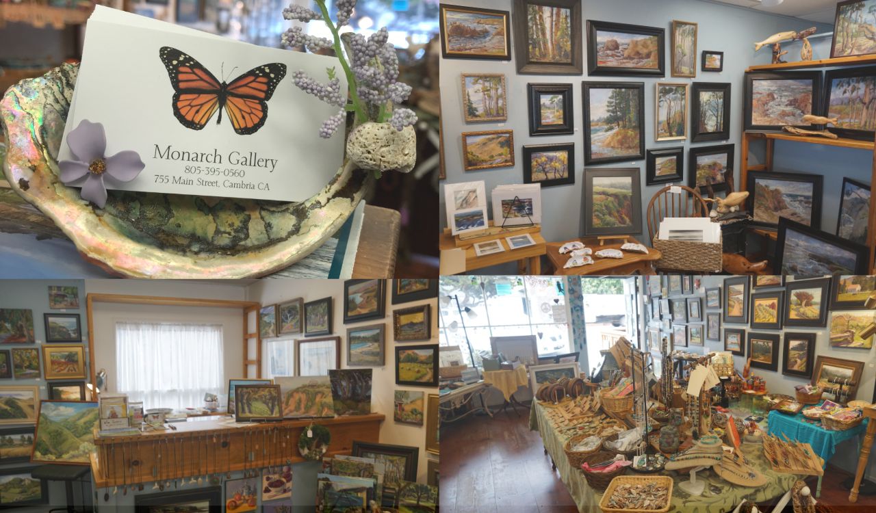 Visit the Monarch Gallery in Cambria, CA for local works of art & handmade gifts!