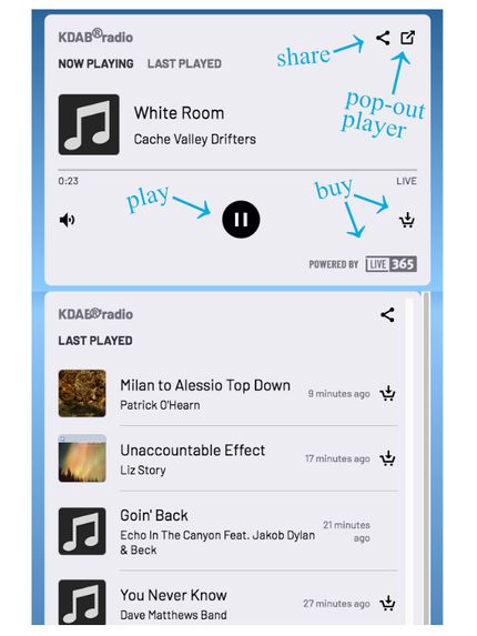 KDAB® Radio Live365 Player example