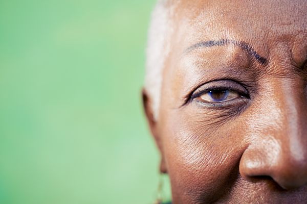 Close up of an older woman. Medicare Open Enrollment