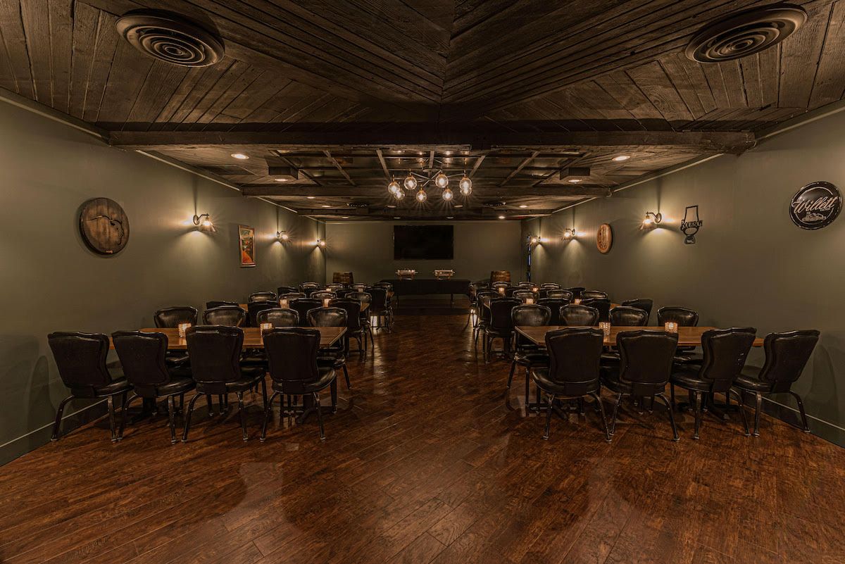 Barrel Room Private Event Space: Accommodates up to 60 people with 80" Scree TV for Presentations barrel-room-8.jpg