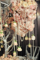 Pink rose centerpieces wedding planners rose centerpiece