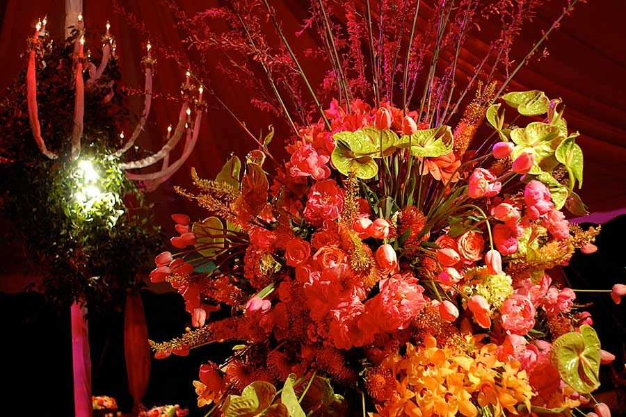 Floral arrangements for corporate event