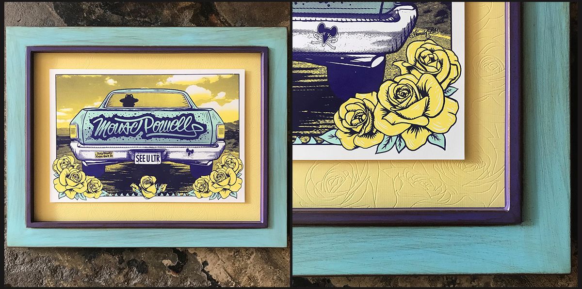 We offer special effects such as mat embossing, pictured here. Embossed Mat