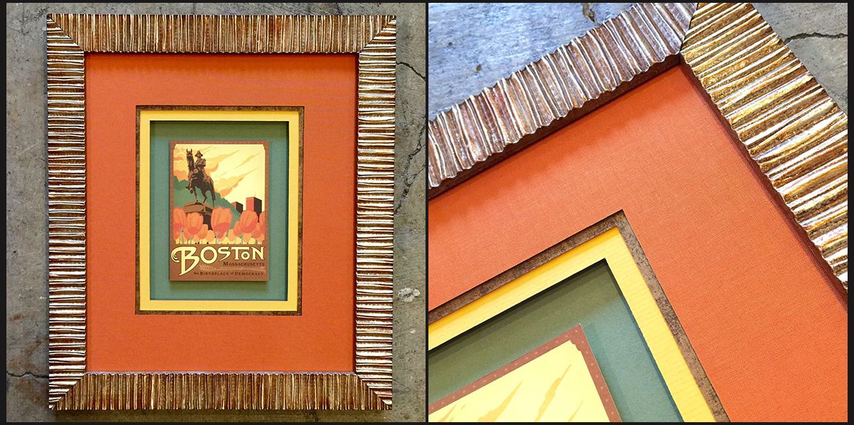 mats cut with reverse bevels show no white edge, instead they cast a subtle shadow, and are an excellent touch of minimalism for art that has no white. Reverse Bevels