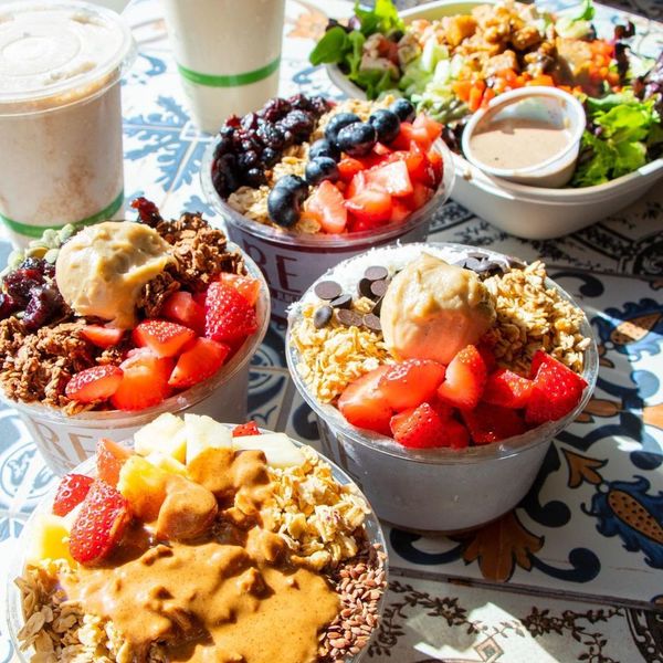 Collection of smoothie bowls