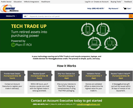 Newegg Helps Businesses Offset IT Purchases with New ‘Tech Trade Up’ Program