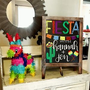 Chalkboard Sign - Fiesta Engagement Party.JPG