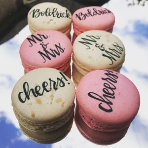 Edible Calligraphy on Macarons.JPG