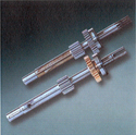 Our design uses splined shafts which are much stronger and more rigid than the keyed shafts. splined_shafts.jpg