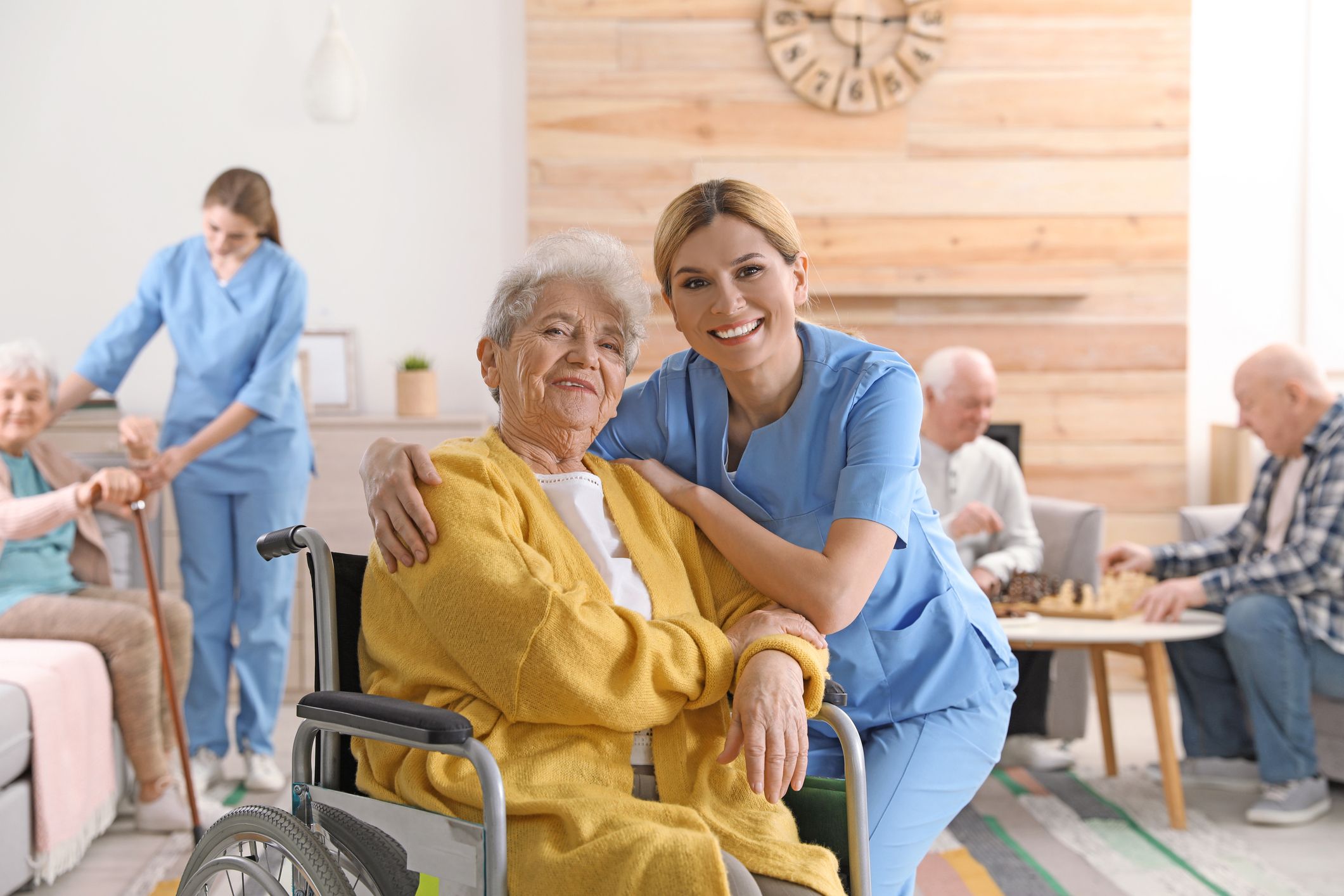 Nurse and elderly patient Long Term Care