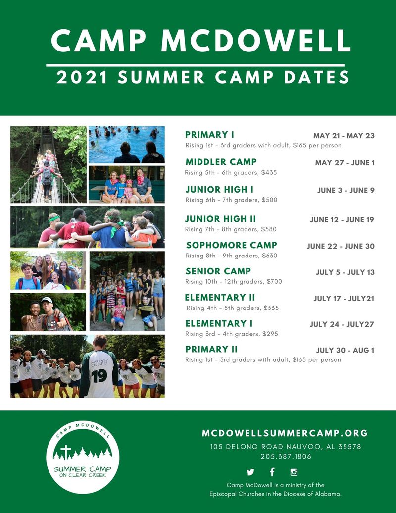 Dates Rates Camp Mcdowell