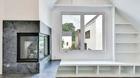 Custom fireplace
