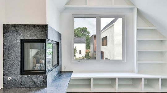 Custom fireplace
