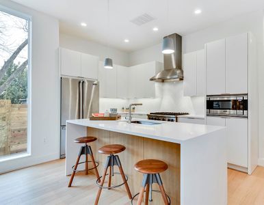 Modern white kitchen