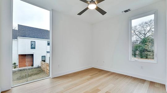 Floor to ceiling bedroom window
