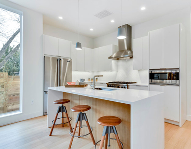 Modern white kitchen