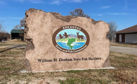 Custom Engraved Entrance Boulder Sign for Residential and Commercial Government Property – William H. Donham State Fish Hatchery
