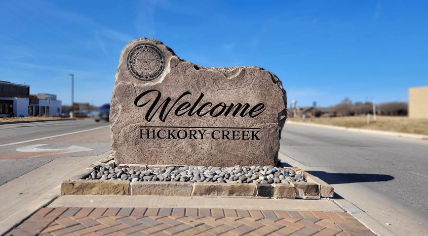 Custom crafted engraved welcome monument boulder sign