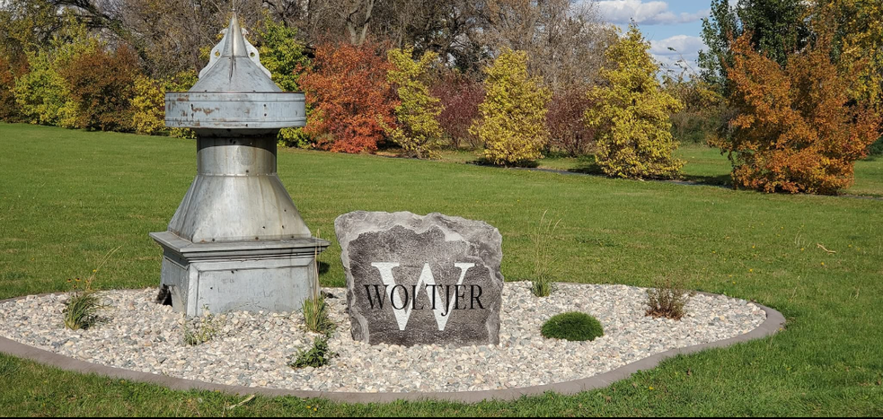 Personalized Family Name Boulder Sign with Large Initial for Yard or Entrance