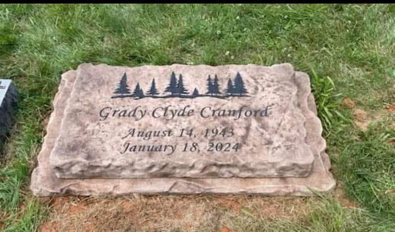 Engraved Flat Headstone