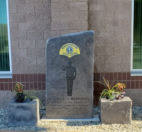 Engraved Police Memorial Boulder