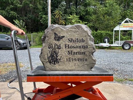 Engraved Baby Memorial Rock