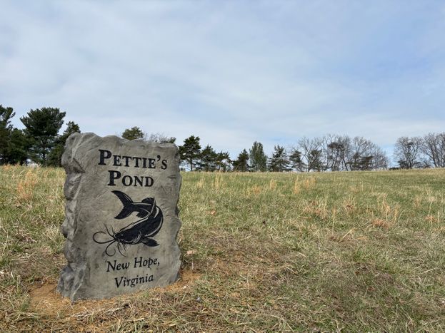 Custom Pond Boulder Sign with Catfish Design – New Hope, VA