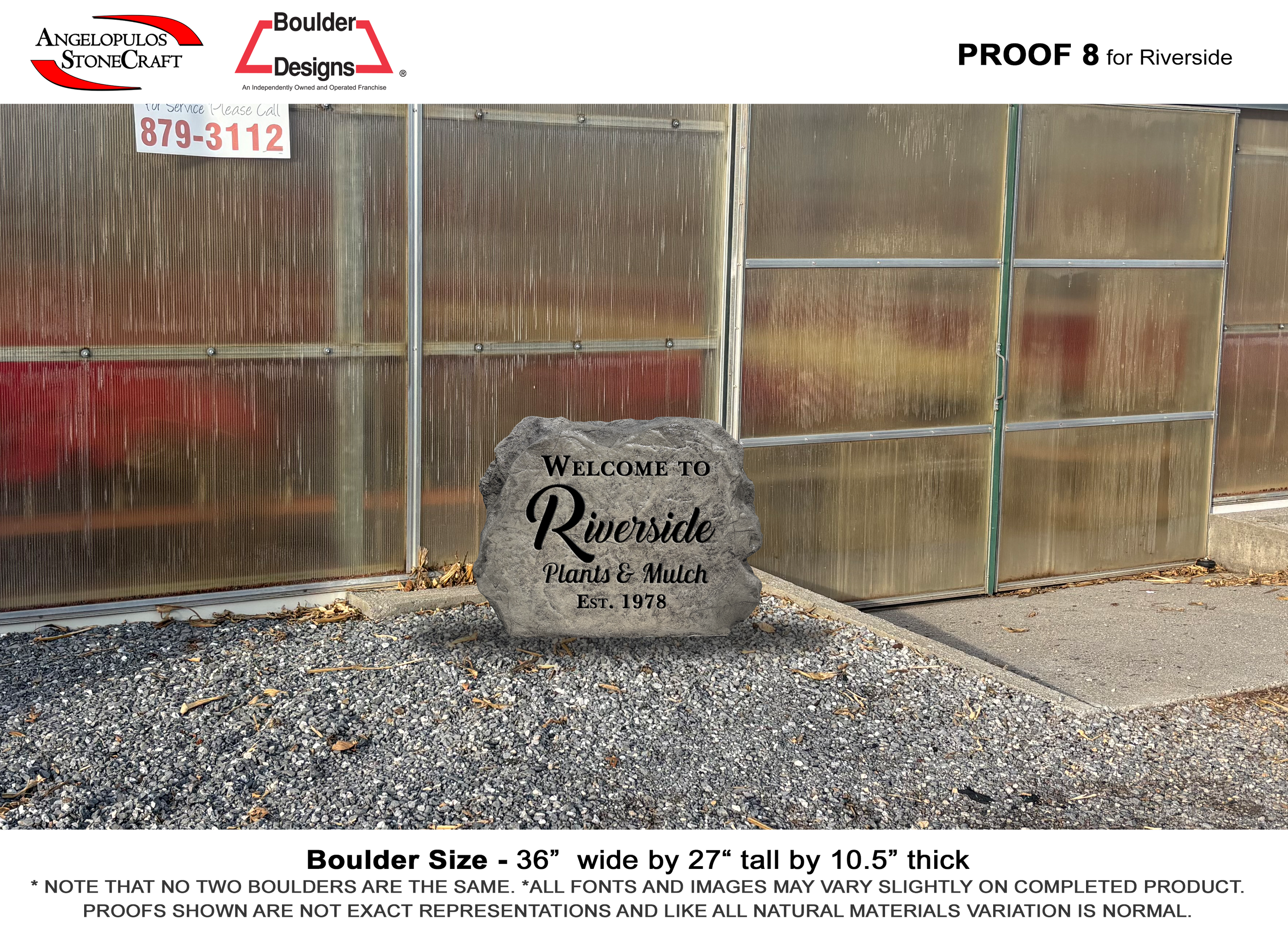 Digital proof for a custom Boulder Designs project