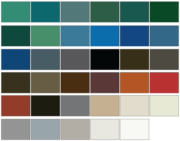 Colorful ductwork for architectural applications Thermaround Metal Clad Color Options