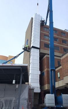 exterior doublewall  preinsulated hospital ductwork
