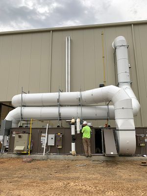 Preinsulated exterior spiral ductwork Thermaround Outdoor Round Ductwork