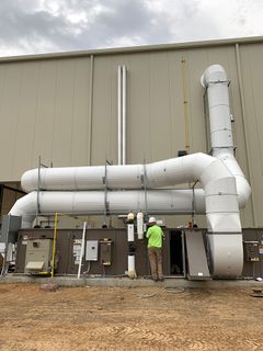 Preinsulated exterior spiral ductwork Thermaround Outdoor Round Ductwork