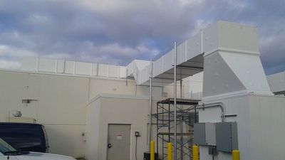 rooftop ductwork outdoor technical factory