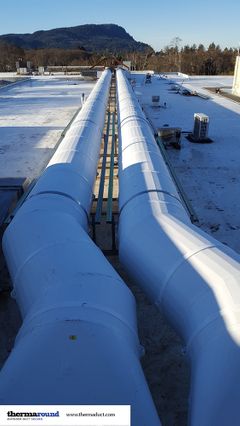 Easy to Install Outdoor Ductwork Thermaduct Outdoor Insulated Round Ductwork