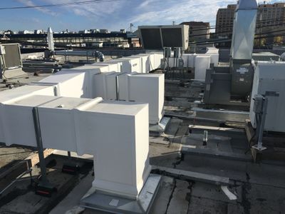 exterior rooftop ductwork hospital healthcare
